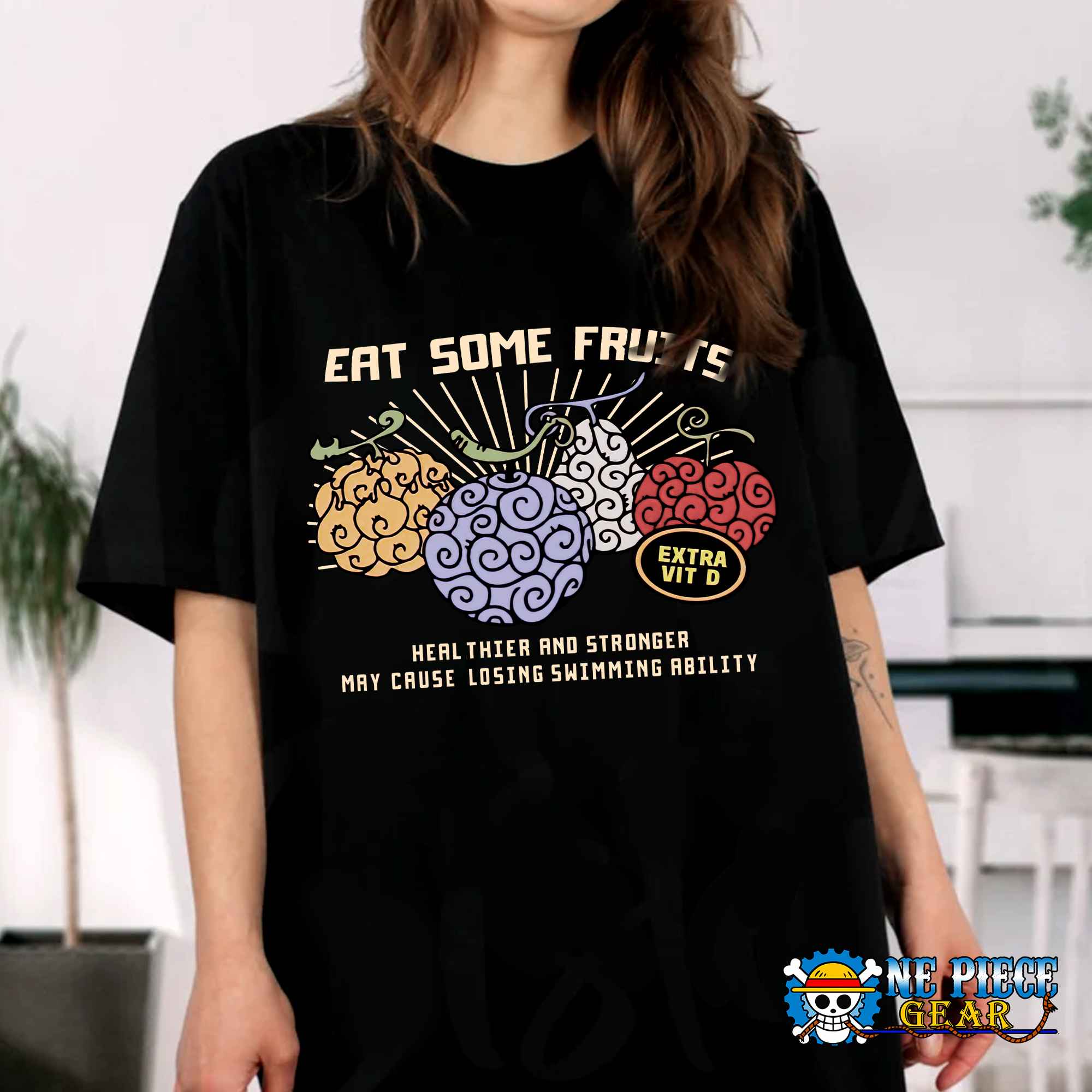 Eat Some Fruits T-Shirt featuring Devil Fruits design from One Piece