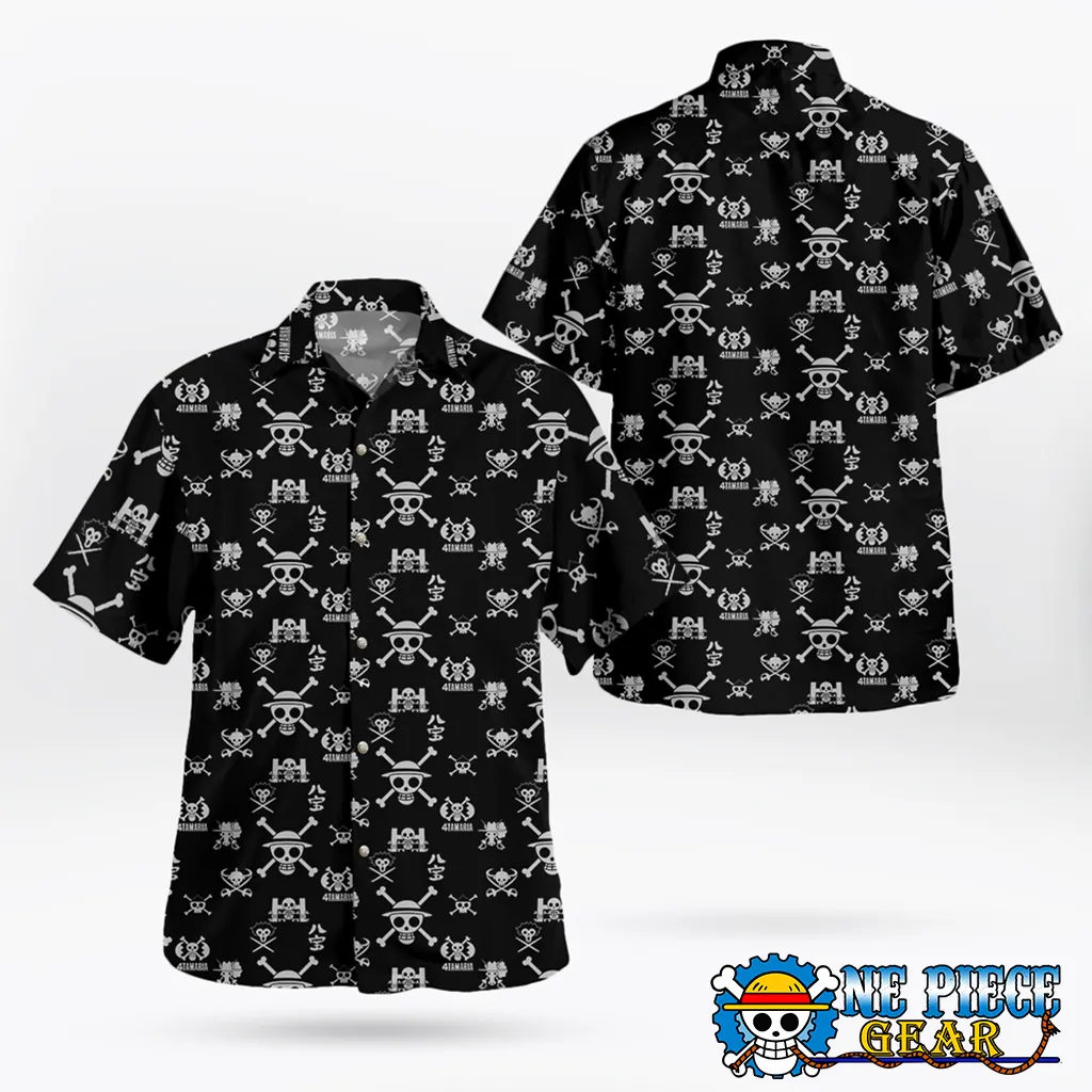 Pirate Skull Logo Hawaiian Shirt