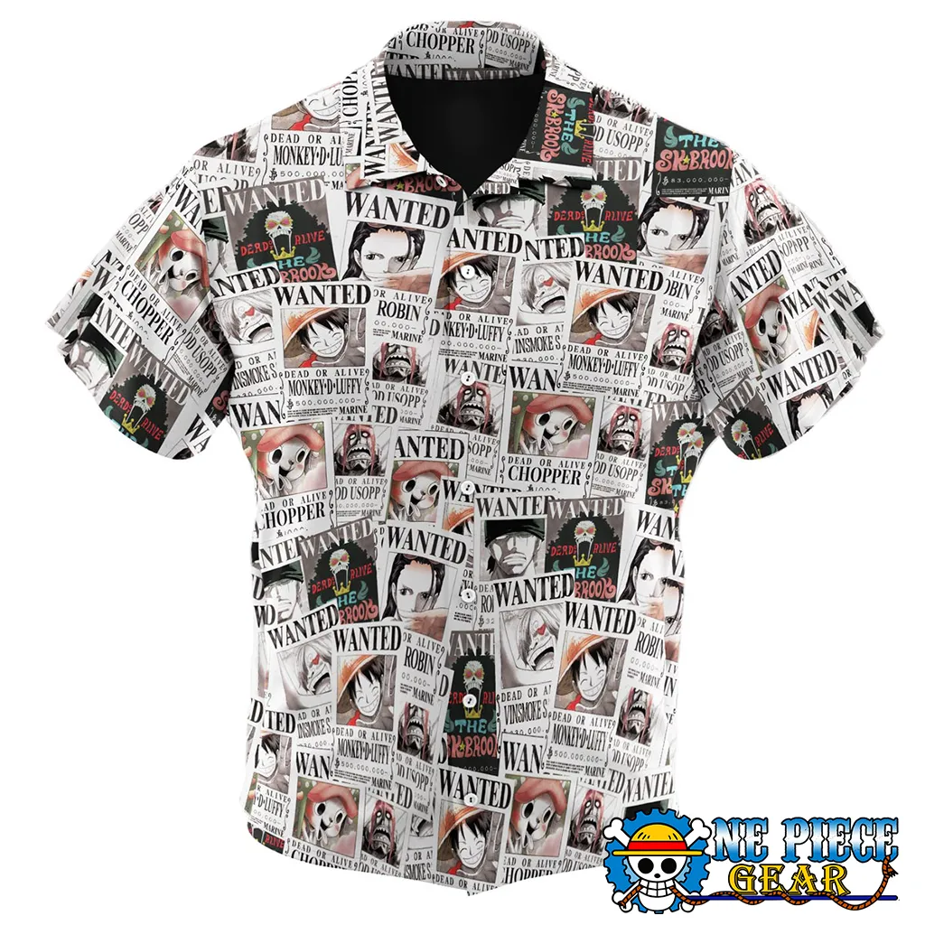Wanted Poster Hawaiian Shirt