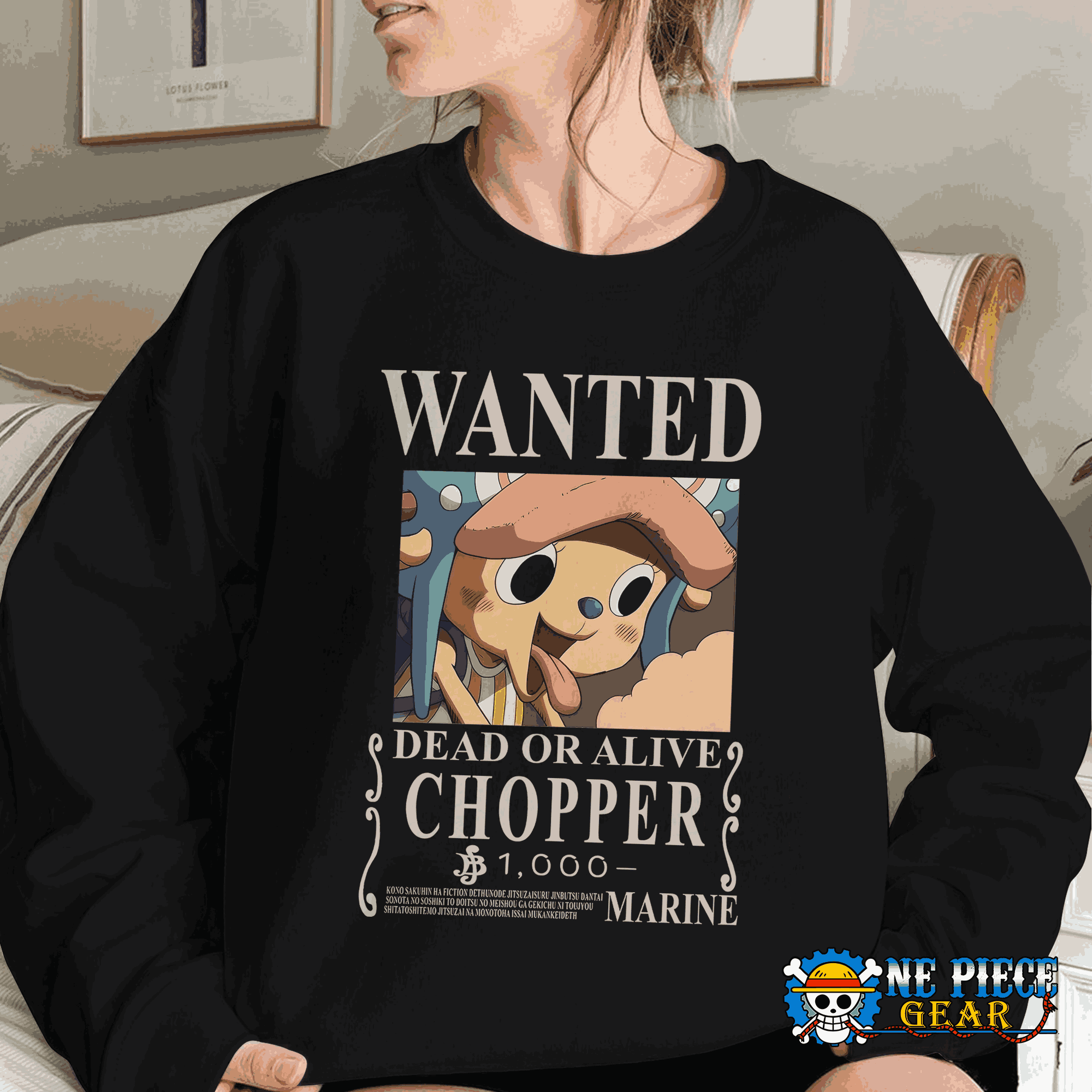 Cute Chopper One Piece Sweatshirt