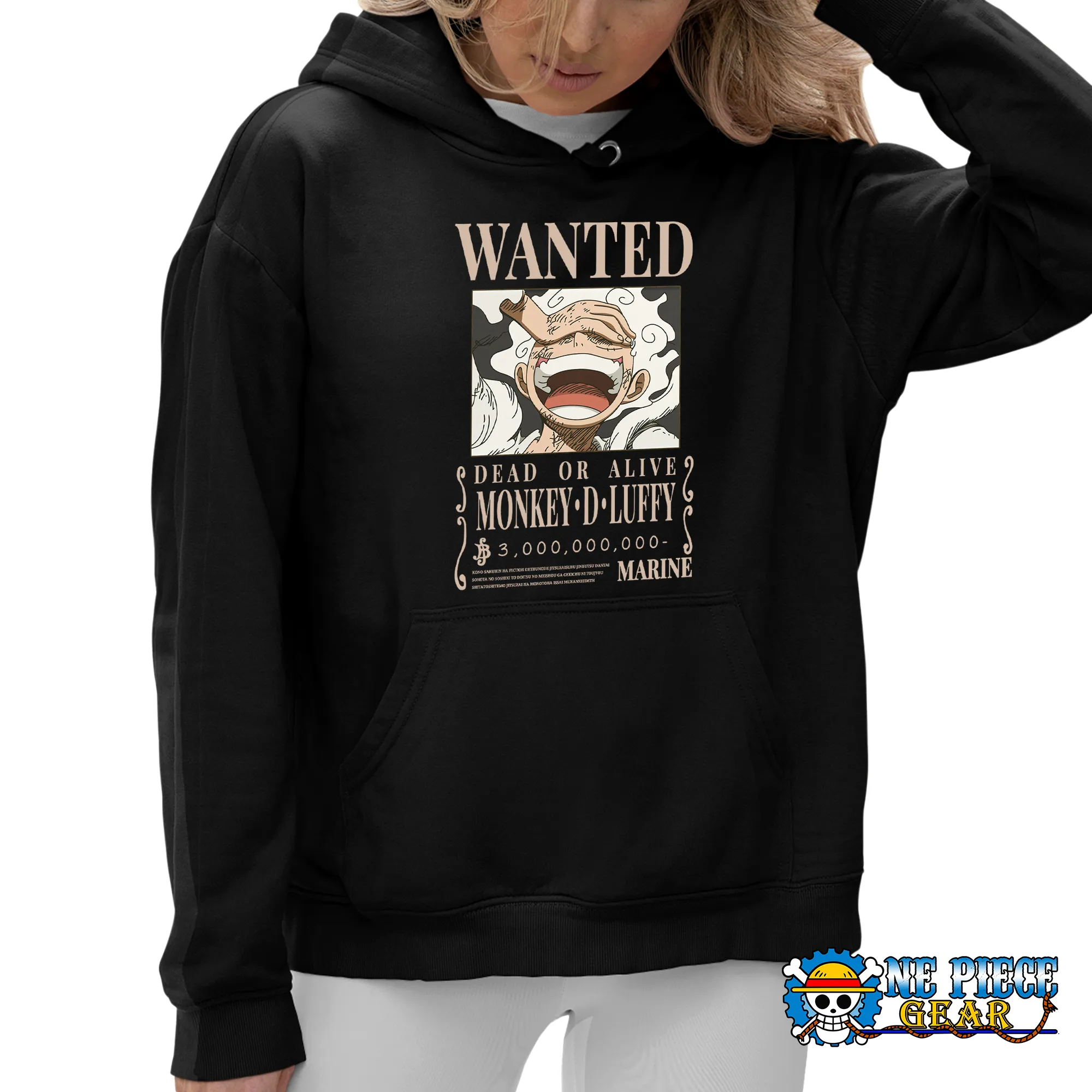 Monkey D. Luffy Wanted Poster Color Hoodie