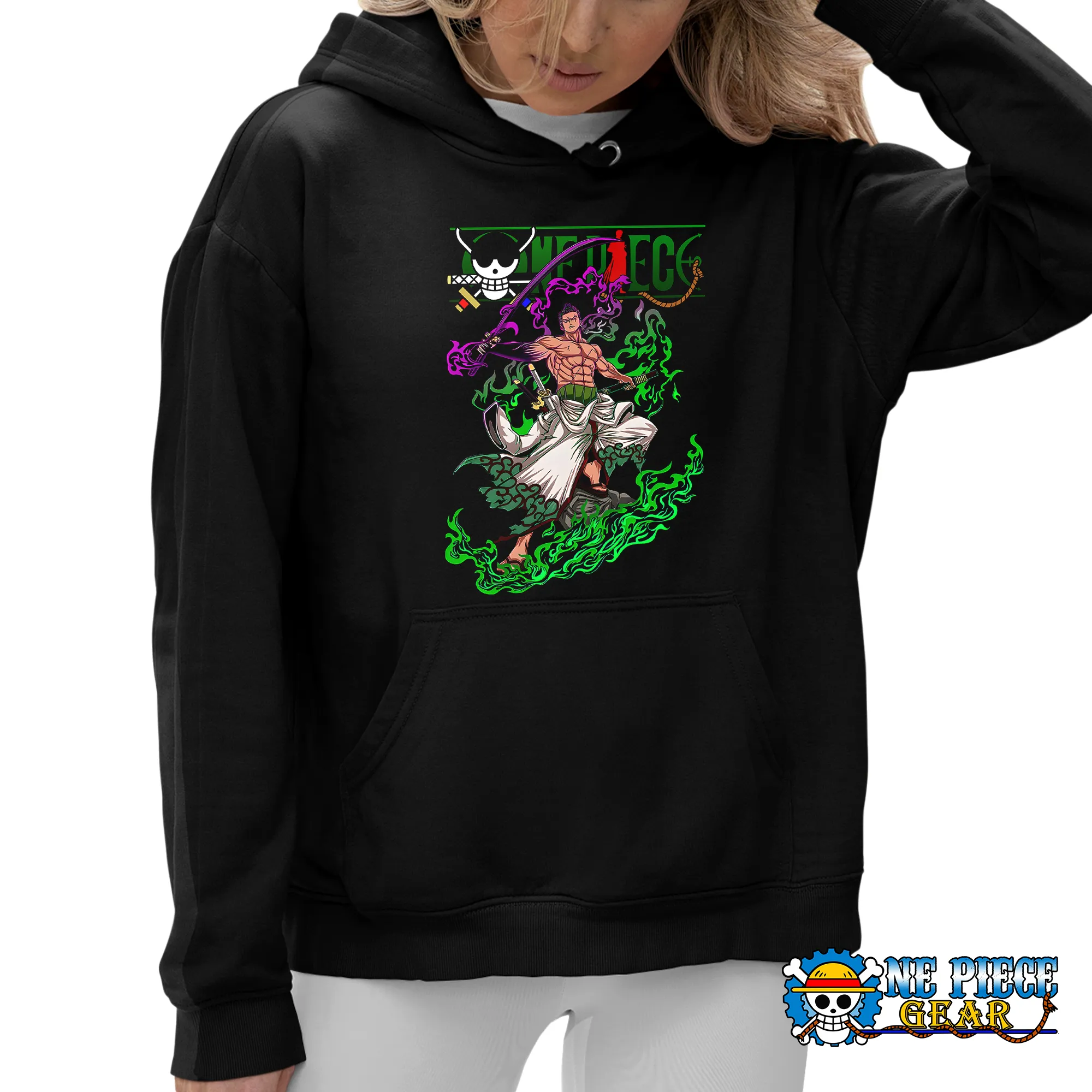 Roronoa Zoro Wano Battle Hoodie